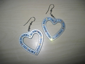 Boucles d'Oreilles Coeur Strass