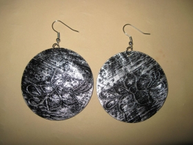 Boucles d'Oreilles Fleurs Noires