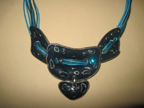 Collier Feuillage Turquoise